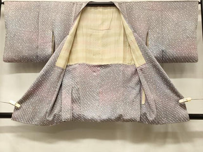 平和屋着物＃道行コート　総絞り　鹿の子文様　暈し染め　さが美扱い　正絹　逸品　CABF8907in