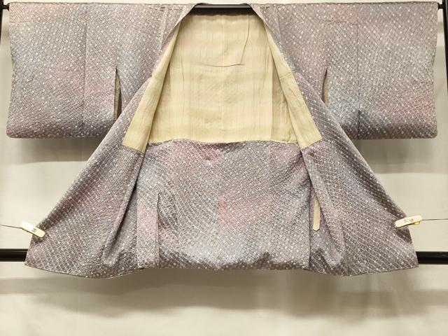 平和屋着物＃道行コート　総絞り　鹿の子文様　暈し染め　さが美扱い　正絹　逸品　CABF8907in