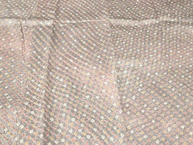平和屋着物＃道行コート　総絞り　鹿の子文様　暈し染め　さが美扱い　正絹　逸品　CABF8907in