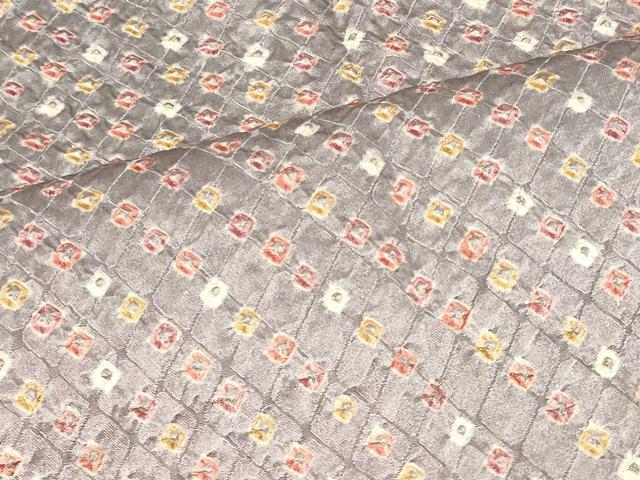 平和屋着物＃道行コート　総絞り　鹿の子文様　暈し染め　さが美扱い　正絹　逸品　CABF8907in