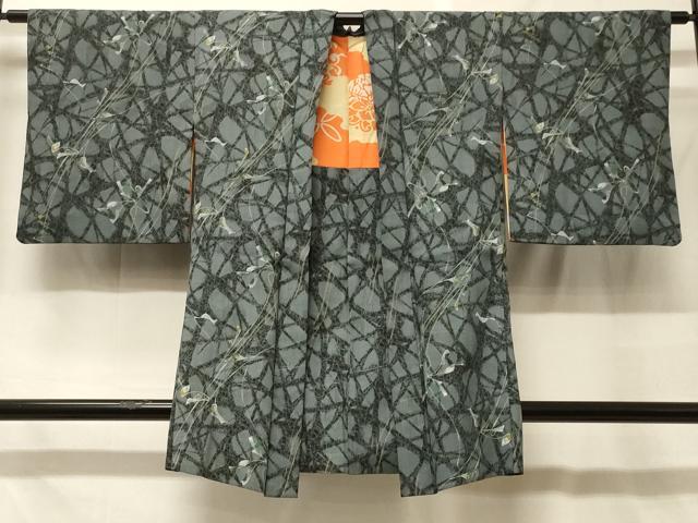 平和屋着物＃羽織　抽象文　正絹　逸品　CABF8908in