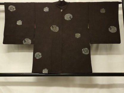 平和屋着物＃羽織　寿光織　龍　銀糸　正絹　逸品　CABF8912in