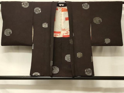 平和屋着物＃羽織　寿光織　龍　銀糸　正絹　逸品　CABF8912in