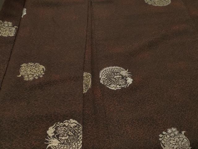 平和屋着物＃羽織　寿光織　龍　銀糸　正絹　逸品　CABF8912in