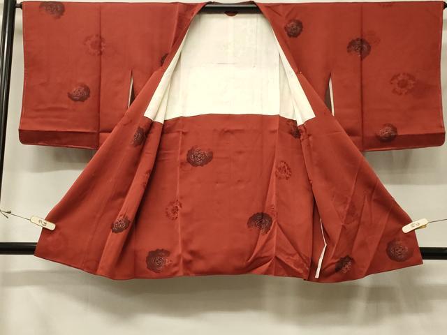 平和屋着物＃道行コート　地紋起こし　正倉院花文　暈し染め　正絹　逸品　未使用　CABF8916in