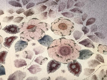 平和屋着物＃道行コート　辻が花　暈し染め　正絹　逸品　CABF8920in