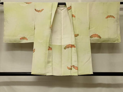 平和屋着物＃羽織　地紋起こし　枝松文　暈し染め　正絹　逸品　未使用　CABF8922in