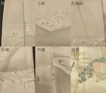 平和屋着物＃羽織　流水文　暈し染め　正絹　逸品　CABF8923in