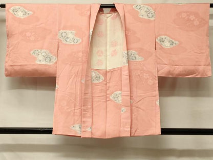 平和屋着物＃羽織　地紋起こし　花唐草文　正絹　逸品　未使用　CABF8925in