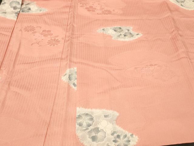 平和屋着物＃羽織　地紋起こし　花唐草文　正絹　逸品　未使用　CABF8925in
