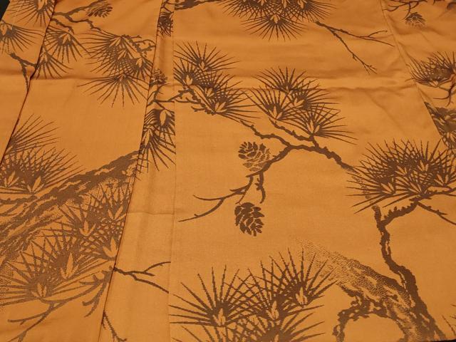 平和屋着物＃羽織　枝松葉文　正絹　逸品　未使用　CABF8926in