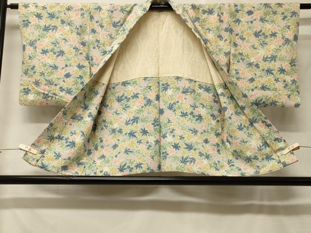平和屋着物＃羽織　草花文　金彩　正絹　逸品　CABF8927in