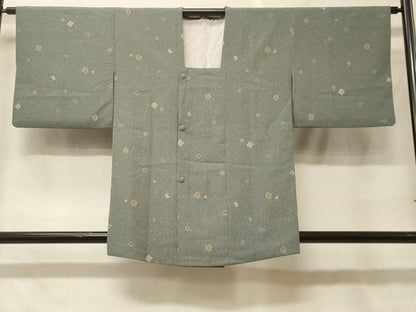 平和屋着物＃道行コート　破れ色紙文　たたき染め　正絹　逸品　CABF8938in