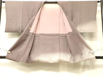 平和屋着物＃東京友禅　熊谷好博子　道行コート　杢目文　暈し染め　さが美扱い　正絹　逸品　CABF8941in