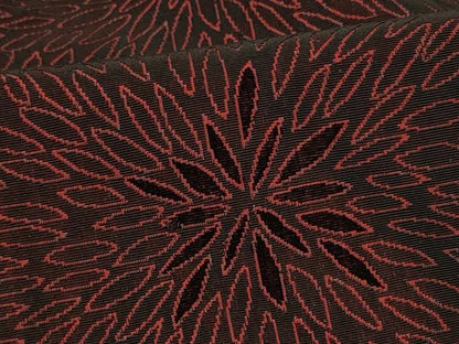 平和屋着物＃道行コート　輪奈ビロード　舞花文　正絹　逸品　CABF8945in