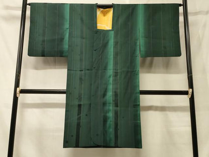 平和屋着物＃道行コート　雨コート　単衣　間道　暈し染め　ロング丈　正絹　逸品　CABF8960in