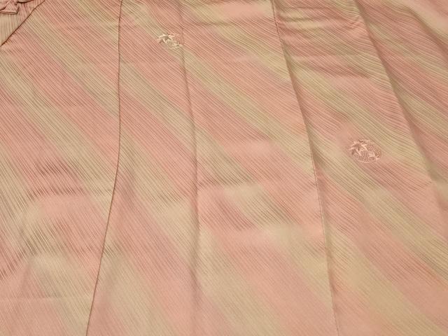 平和屋着物＃中国三大刺繍　スワトウ刺繍　道中着　斜線楓丸文　暈し染め　ロング丈　正絹　逸品　CABF8967in