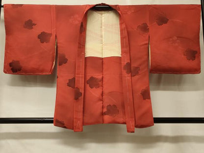 平和屋着物＃羽織　地紋起こし　草花文　正絹　逸品　未使用　CABF8969in