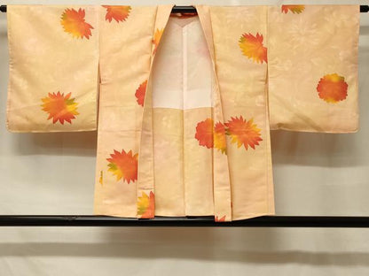 平和屋着物＃羽織　地紋起こし　舞花文　正絹　逸品　未使用　CABF8970in