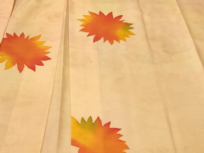 平和屋着物＃羽織　地紋起こし　舞花文　正絹　逸品　未使用　CABF8970in