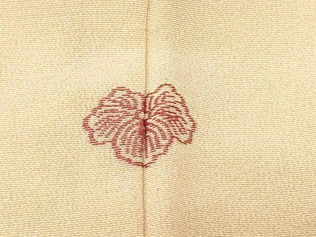 平和屋着物＃羽織　寿光織　草花文　金糸　正絹　逸品　CABF8977in