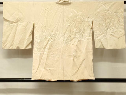 平和屋着物＃羽織　寿光織　立波文　金糸　正絹　逸品　CABF8978in