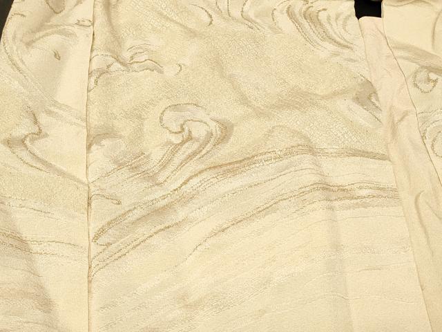 平和屋着物＃羽織　寿光織　立波文　金糸　正絹　逸品　CABF8978in