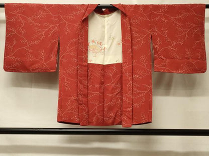 平和屋着物＃羽織　地紋起こし　南天文　正絹　逸品　未使用　CABF8979in