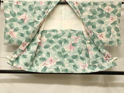 平和屋着物＃羽織　舞花文　暈し染め　正絹　逸品　CABF8983in