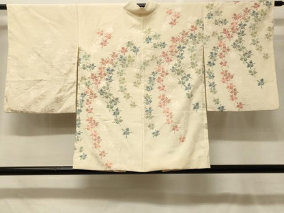 平和屋着物＃羽織　寿光織　カトレア　金糸　正絹　逸品　CABF8994in