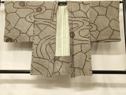 平和屋着物＃羽織　総絞り　流水文　正絹　逸品　CABF9001in