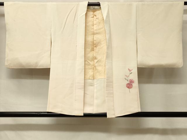平和屋着物＃羽織　駒刺繍　総刺繍　流水草花文　暈し染め　正絹　逸品　CABF9004in