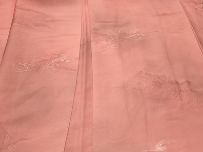 平和屋着物＃羽織　地紋起こし　枝葉文　暈し染め　正絹　逸品　CABF9007in