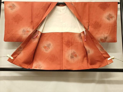 平和屋着物＃羽織　地紋起こし　万寿菊　暈し染め　正絹　逸品　CABF9008in
