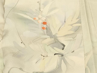 平和屋着物＃羽織　手描き　南天文　暈し染め　正絹　逸品　未使用　CABF9010in