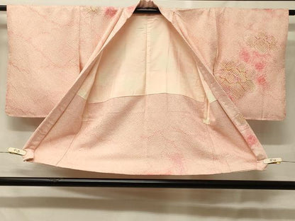 平和屋着物＃羽織　総絞り　草花文　暈し染め　正絹　逸品　未使用　CABF9016in