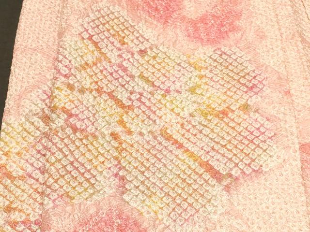 平和屋着物＃羽織　総絞り　草花文　暈し染め　正絹　逸品　未使用　CABF9016in