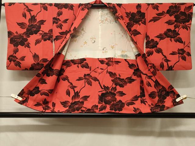 平和屋着物＃羽織　枝花文　正絹　逸品　未使用　CABF9017in