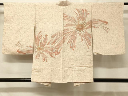 平和屋着物＃羽織　寿光織　舞花文　銀糸　正絹　逸品　未使用　CABF9019in