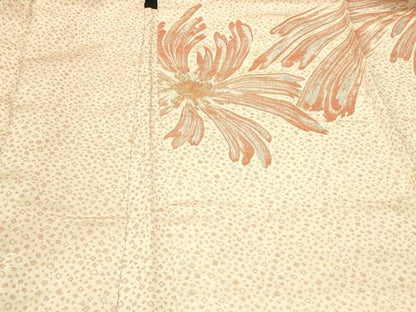 平和屋着物＃羽織　寿光織　舞花文　銀糸　正絹　逸品　未使用　CABF9019in
