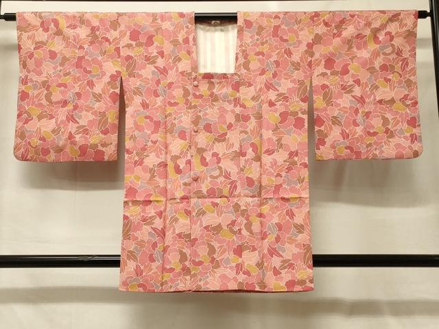 平和屋着物＃道行コート　草花文　さんび謹製　正絹　逸品　CABF9022in