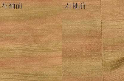 平和屋着物＃道行コート　横段文　暈し染め　銀通し地　正絹　逸品　CABF9023in