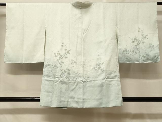 平和屋着物＃羽織　寿光織　流水草花文　金銀糸　正絹　逸品　CABF9029in