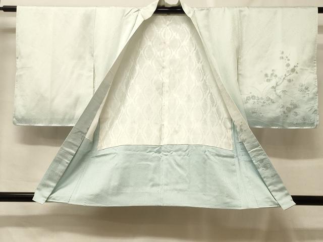 平和屋着物＃羽織　寿光織　流水草花文　金銀糸　正絹　逸品　CABF9029in