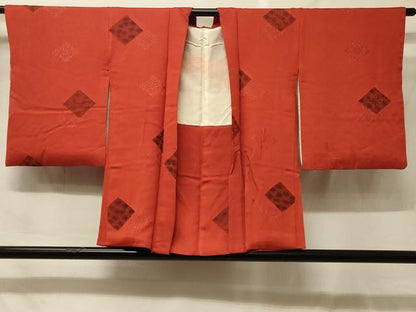 平和屋着物＃羽織　地紋起こし　花菱文　暈し染め　正絹　逸品　CABF9030in