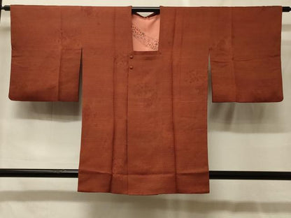平和屋着物＃道行コート　草花地紋　正絹　逸品　CABF9031in