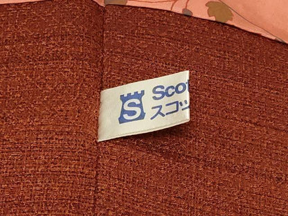 平和屋着物＃道行コート　草花地紋　正絹　逸品　CABF9031in