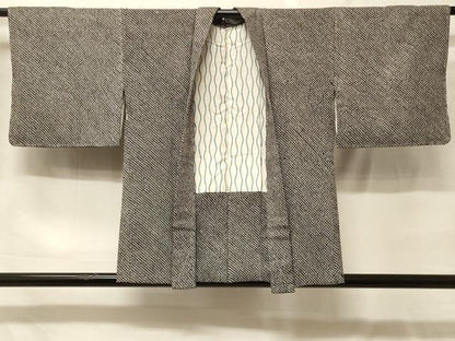 平和屋着物＃羽織　総絞り　黒地　正絹　逸品　未使用　CABF9032in