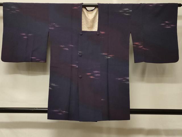 平和屋着物＃道行コート　霞文　暈し染め　正絹　逸品　CABF9033in
