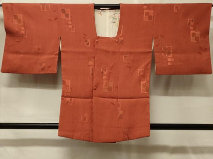 平和屋着物＃道行コート　地紋起こし　枝花文　正絹　逸品　CABF9039in